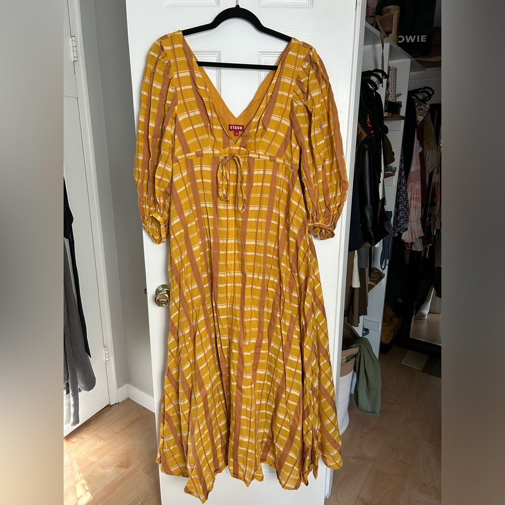 STAUD printed maxi dress